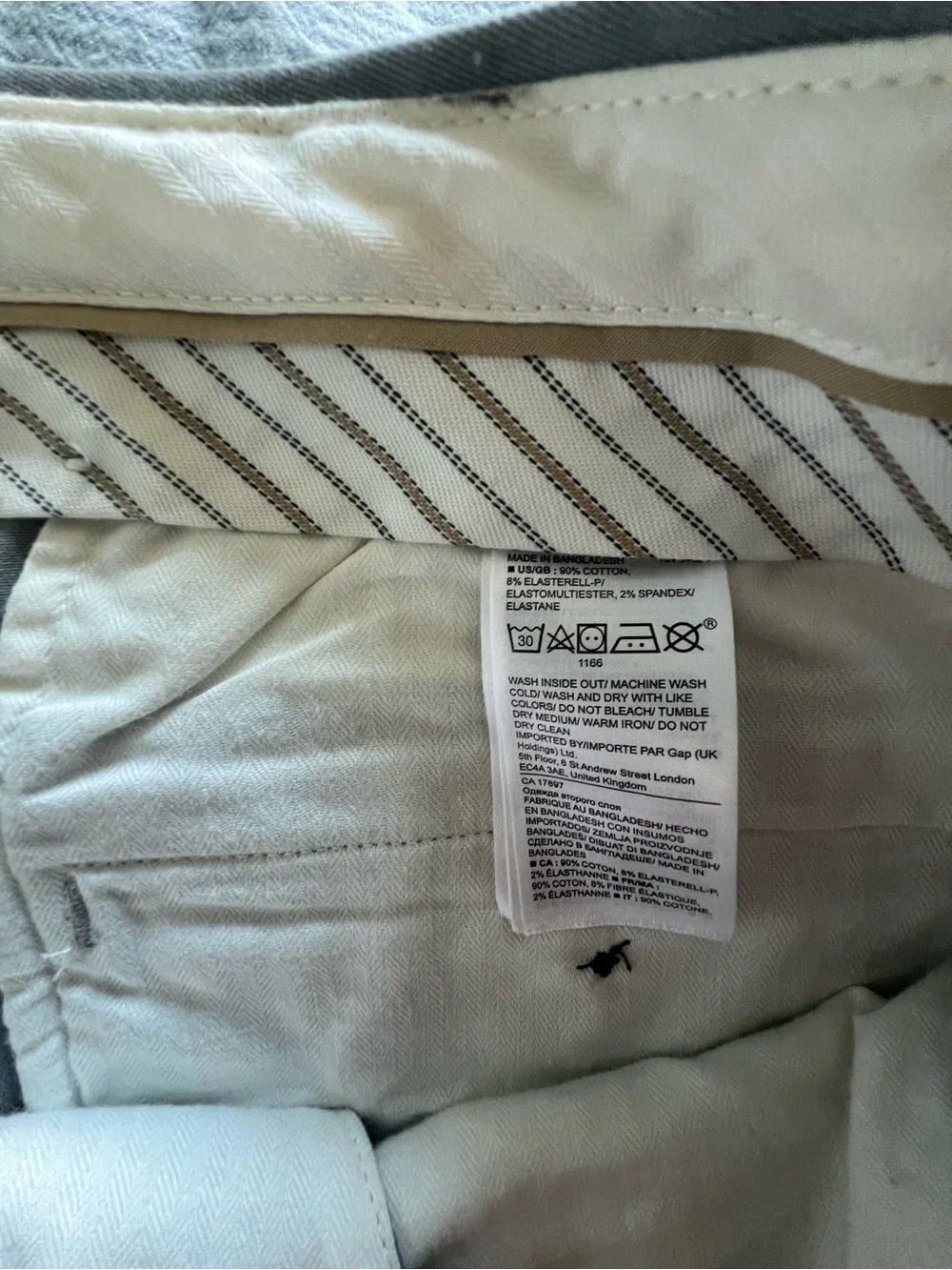 Banana Republic Men's Straight Fit Chinos - Light Gray Taupe